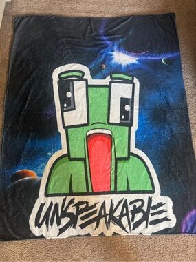 Unspeakable Green Character Plush Throw Blanket